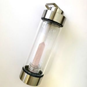 NEW Soji Crystal Elixir Water Bottle (Rose Quartz)